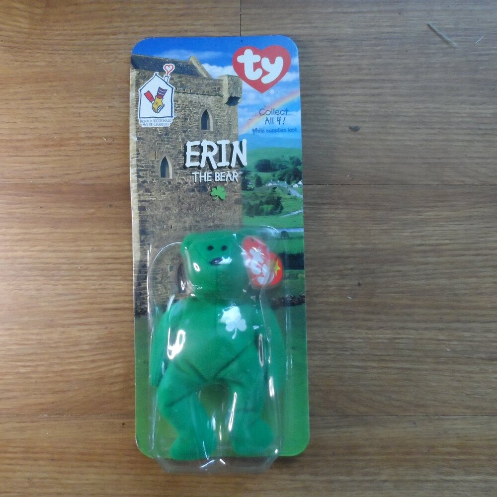 1999 TY McDonald's Teenie Beanie Baby "Erin The Bear"